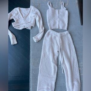 SKIMS Cream Cozy Pajama Set